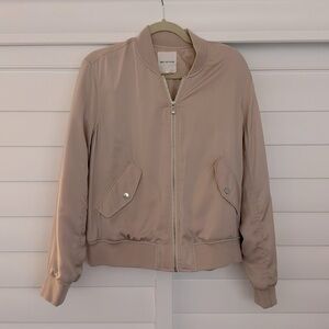 Silky soft Avec Les Filles pink bomber jacket Sz Medium